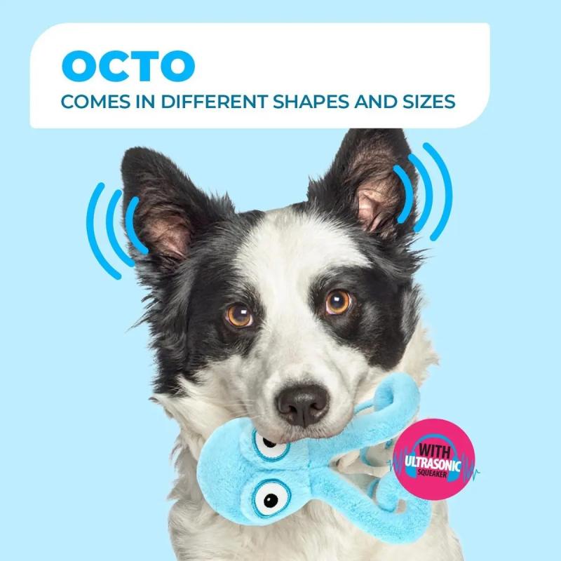 Juguete Peluche Pulpo Octo Ultrasónico Afp Perros Mascotas
