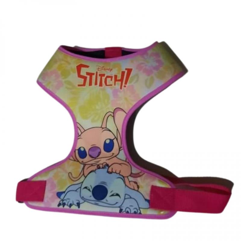 Arnés Pretal Ajustable Para Perros Stitch Colores