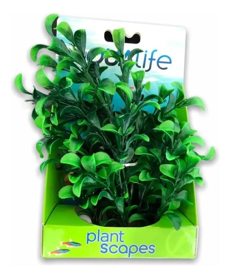 Planta Plastica Artificial Fluval 20cm C/ Base Acuario
