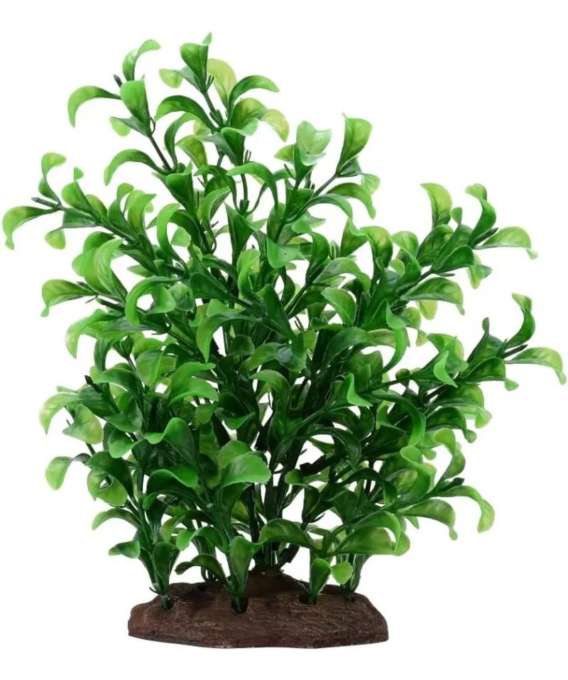 Planta Plastica Artificial Fluval 20cm C/ Base Acuario