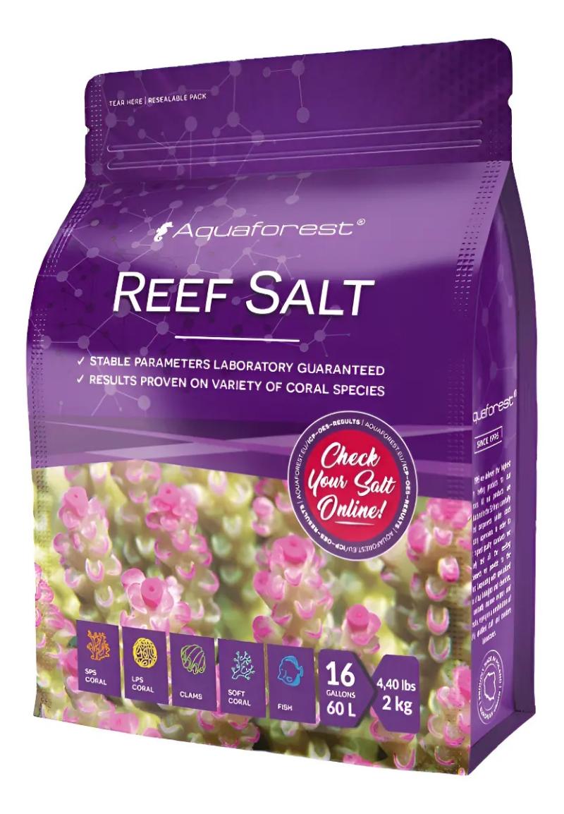 Sal Marina Sea Reef Salt 2kg 60l Aquaforest Acuario Pecera