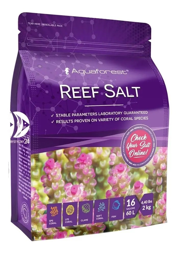 Sal Marina Sea Reef Salt 2kg 60l Aquaforest Acuario Pecera