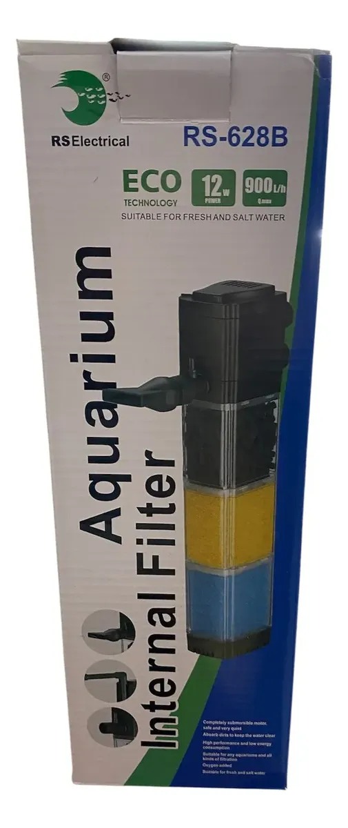 Filtro Interno Sumergible Rs-628b 900l/h 12w Acuario Pecera
