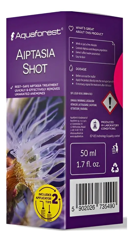 Liquido Aiptasia Shot 50ml Quita Manjano Aquaforest Acuario