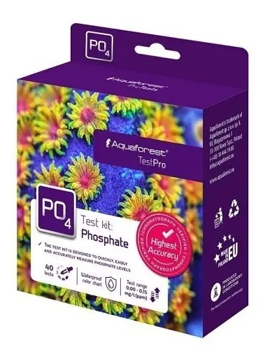 Medidor Kit De Fosfato Po4 40 Mediciones Aquaforest Acuario