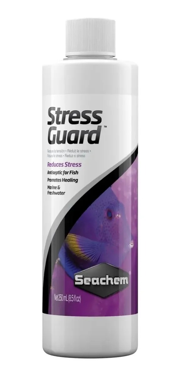 Reductor De Amoniaco Y Stress Guard 250ml Seachem Acuario