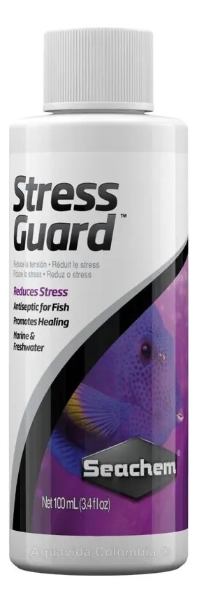 Reductor De Amoniaco Y Stress Guard 100ml Seachem Acuario