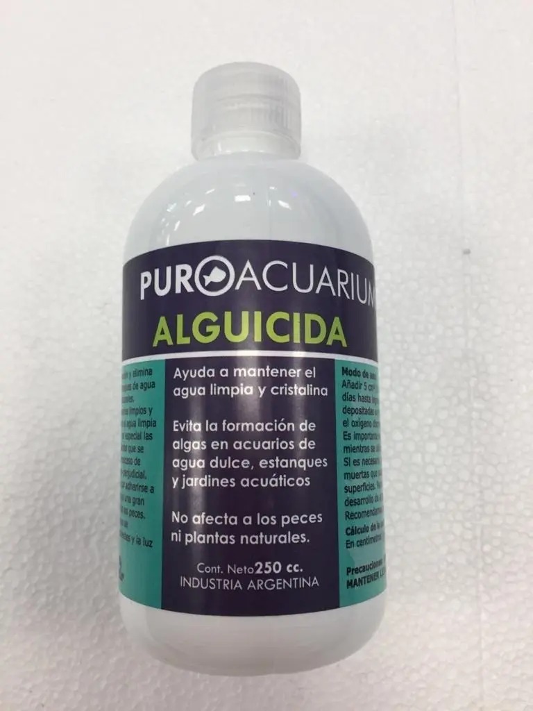 Alguicida Control De Algas 250ml Puroacuarium Acuario Pecera