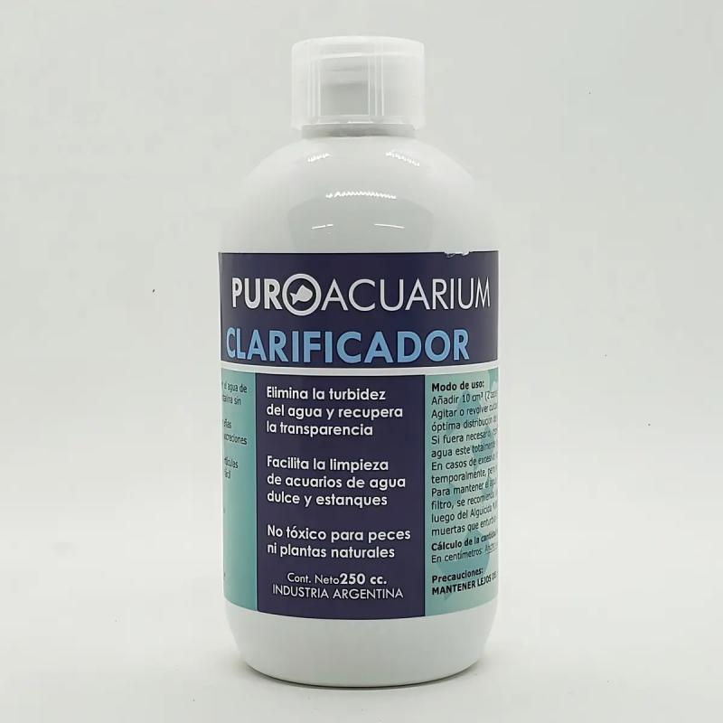 Clarificador De Agua 250ml Puroacuarium Acuario Pecera