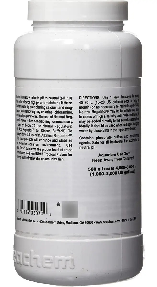 Desintoxicante Neutral Regulator 50ml Ph 7.0 Seachem Acuario
