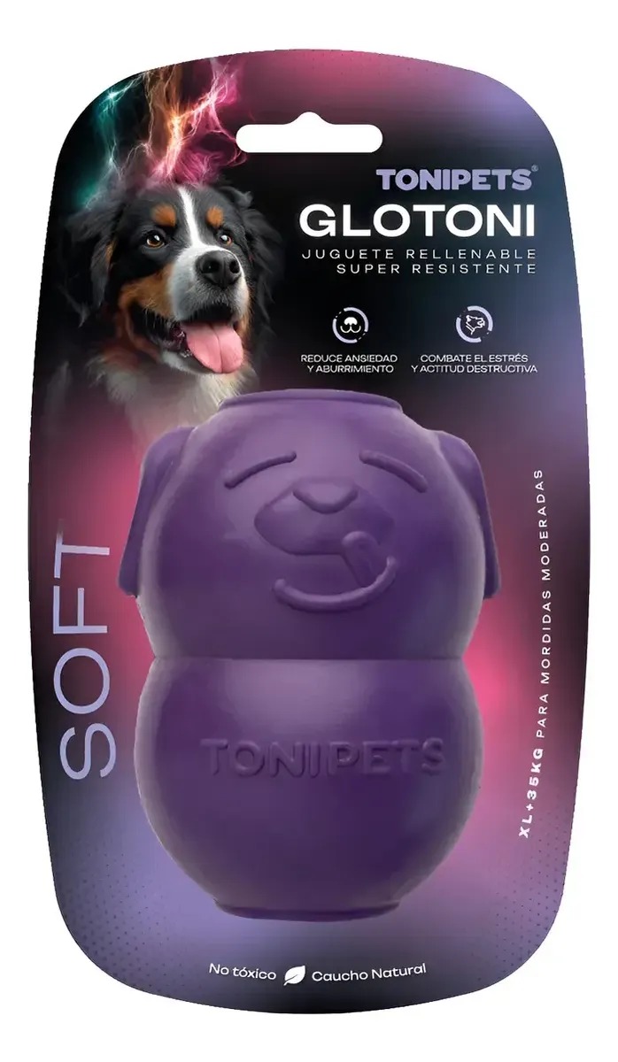 Juguete Rellenable Perro Grande Glotoni Soft Xl Tonipets