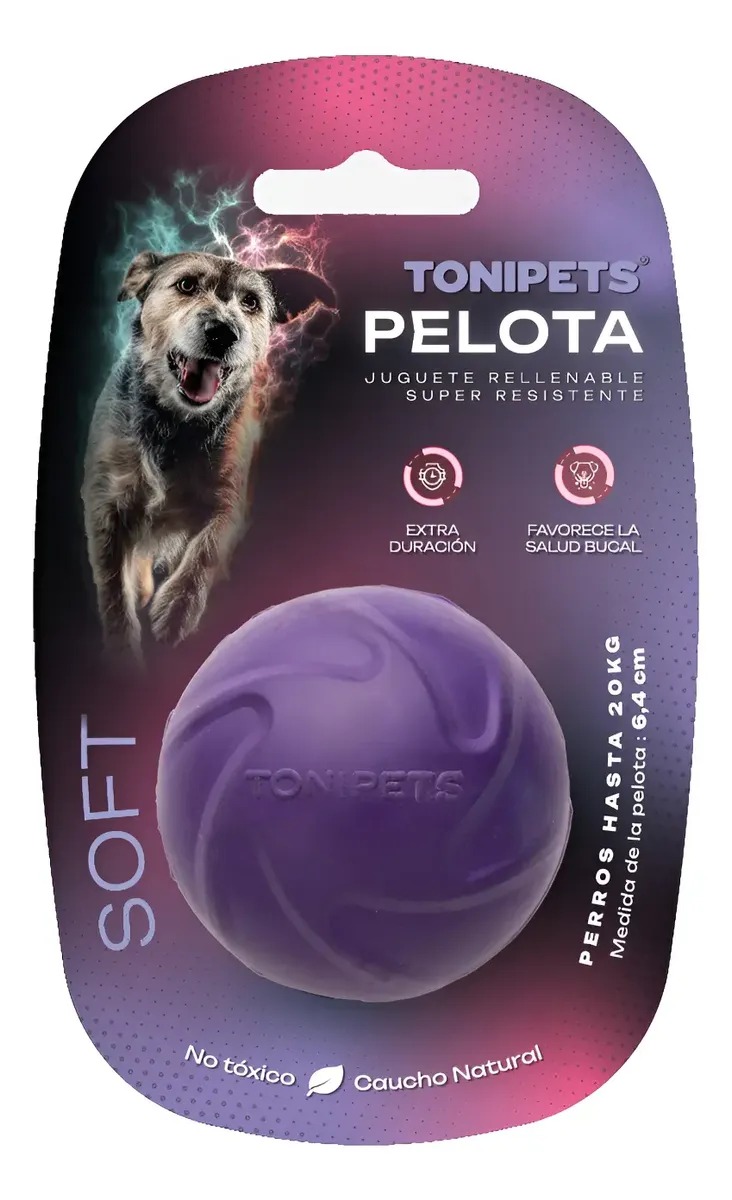 Pelota Interactiva Rellenable Soft Resistente Tonipets Perro