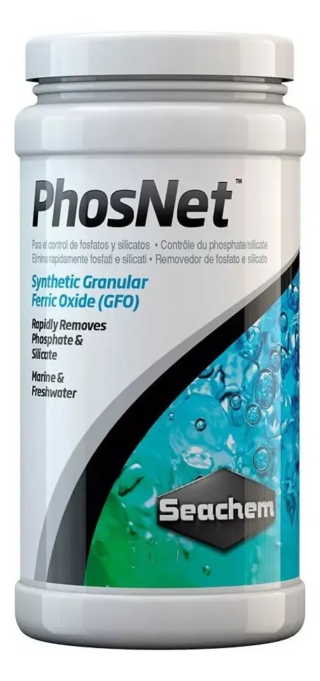Removedor Fosfato Y Silicatos Phosnet 250gr Seachem Acuario