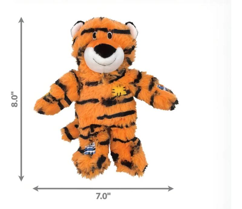 Juguete Peluche Para Perros Tigre Knots Md/LG Kong Mascotas Naranja Tigre