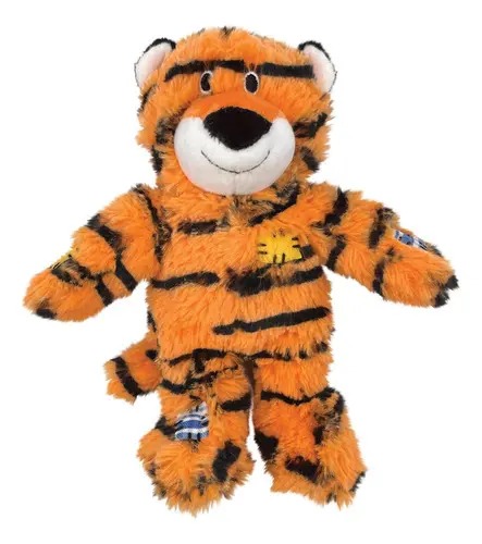 Juguete Peluche Para Perros Tigre Knots Md/LG Kong Mascotas Naranja Tigre