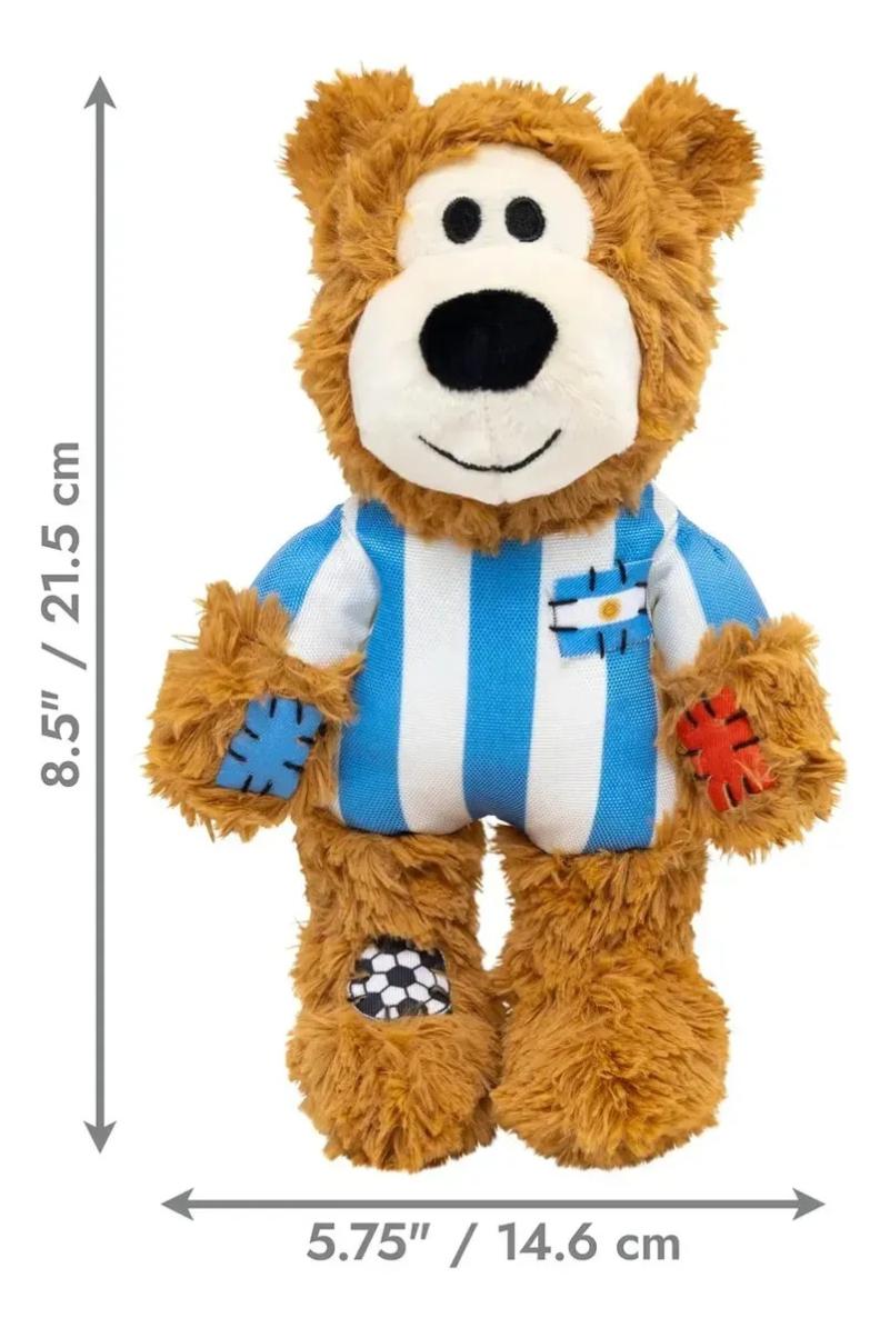 Juguete Peluche Para Perro Oso Knots Mundial Futbol Md Kong