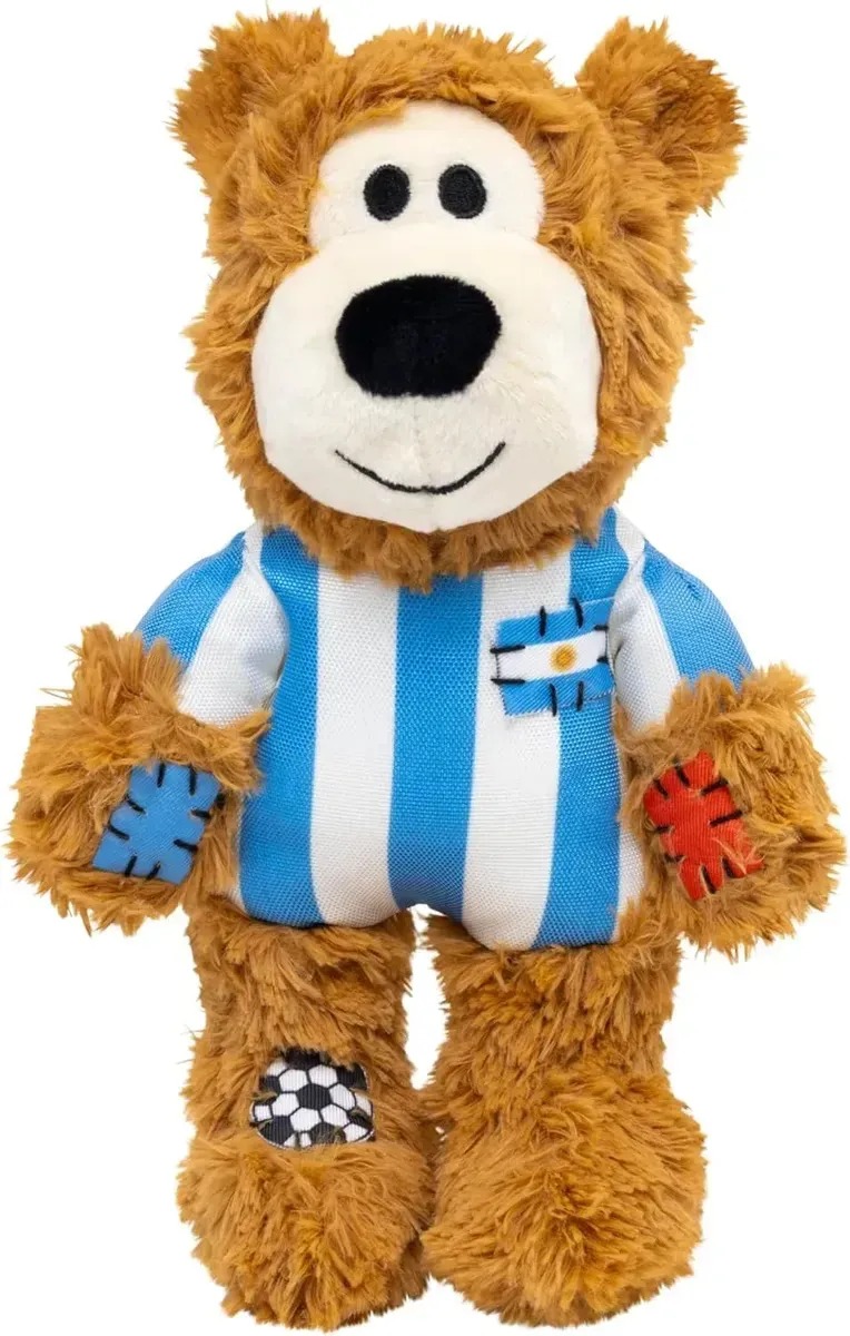 Juguete Peluche Para Perro Oso Knots Mundial Futbol Md Kong