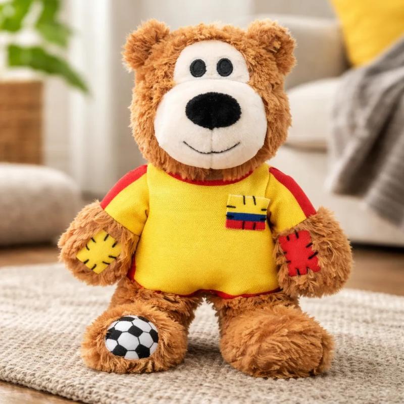 Juguete Peluche Para Perro Oso Knots Mundial Futbol Md Kong