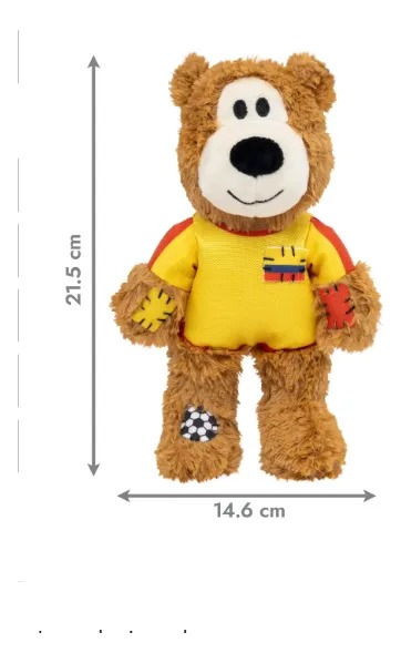 Juguete Peluche Para Perro Oso Knots Mundial Futbol Md Kong
