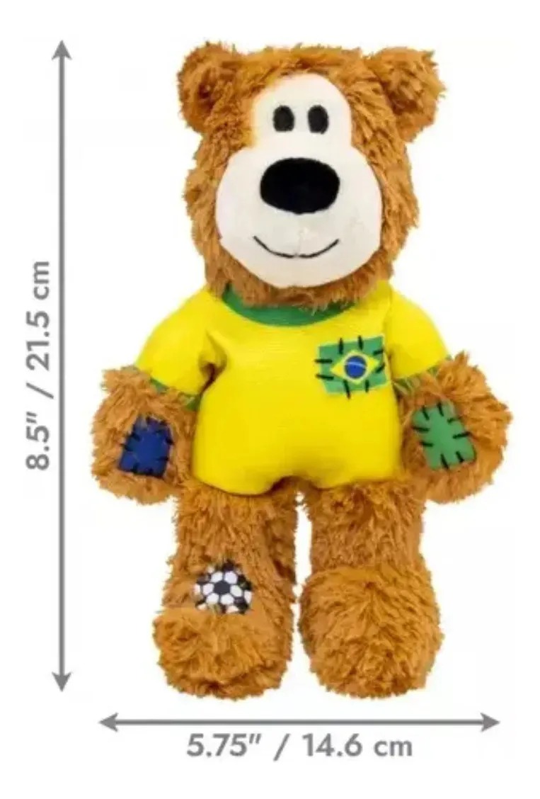 Juguete Peluche Para Perro Oso Knots Mundial Futbol Md Kong