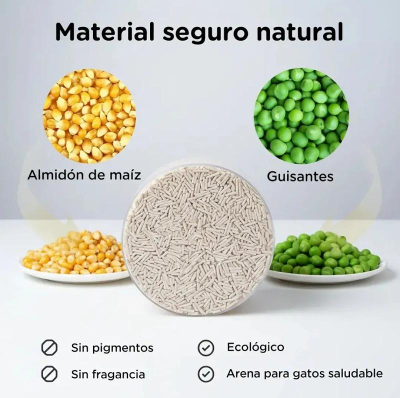 Piedras Tofu Pack Verde Sanitarias Natural Petone Gato 2,5kg
