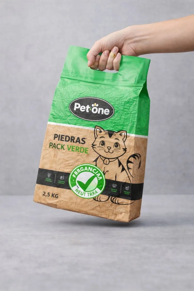 Piedras Tofu Pack Verde Sanitarias Natural Petone Gato 2,5kg