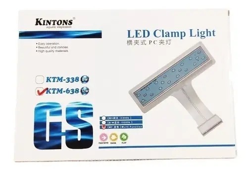Luced Led Iluminador Ktm638 3 Posiciones 12w Kintons Acuario