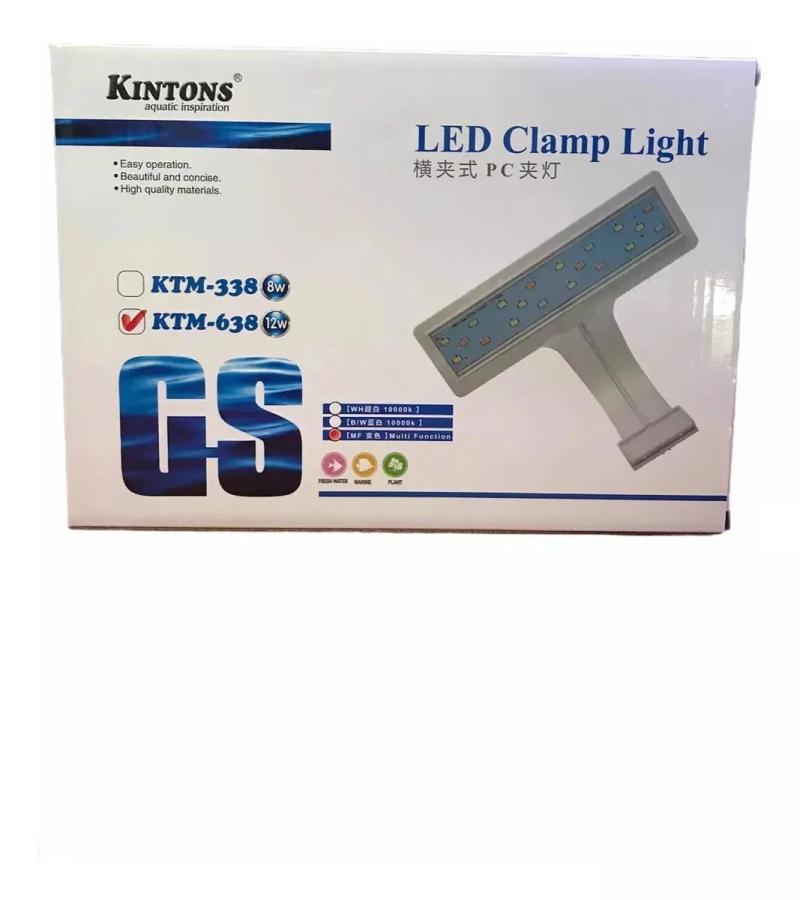 Luced Led Iluminador Ktm638 3 Posiciones 12w Kintons Acuario