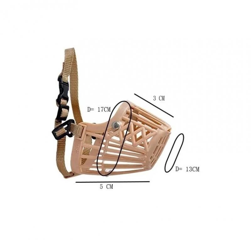 Bozal Plastico Canasta Chico Xxs Perros Cachorros Mascotas!