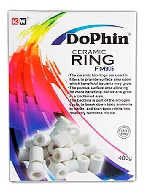 Filtro Anillos Canutillos Cerámicos 400gr Dophin Acuario