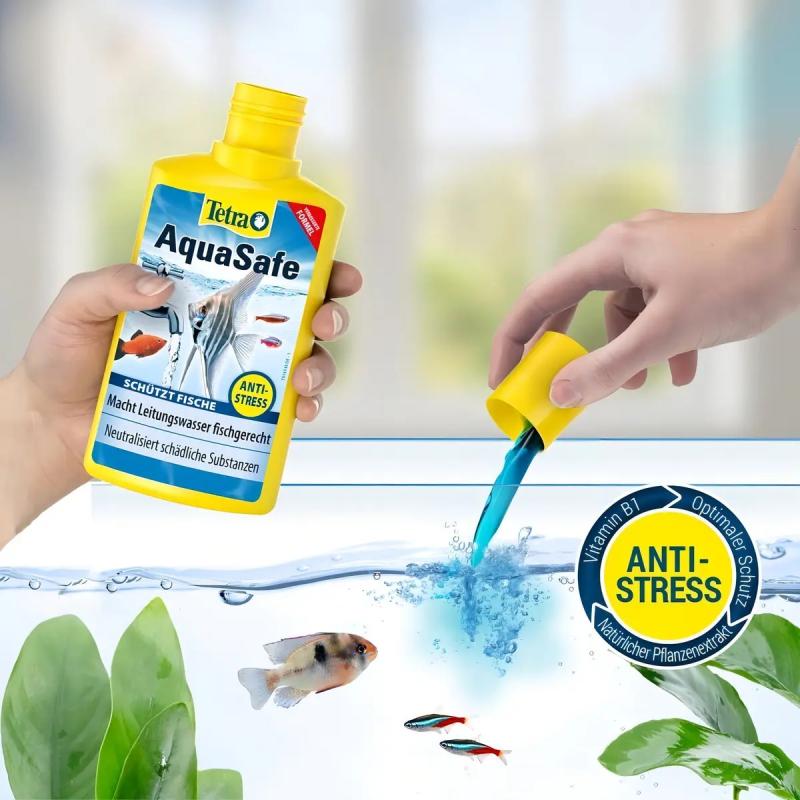 Acondicionador Neutralizador Aquasafe Plus 250ml Tetra Peces