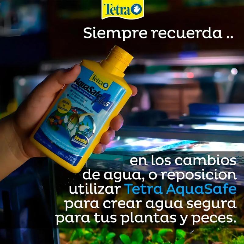 Acondicionador Neutralizador Aquasafe Plus 250ml Tetra Peces