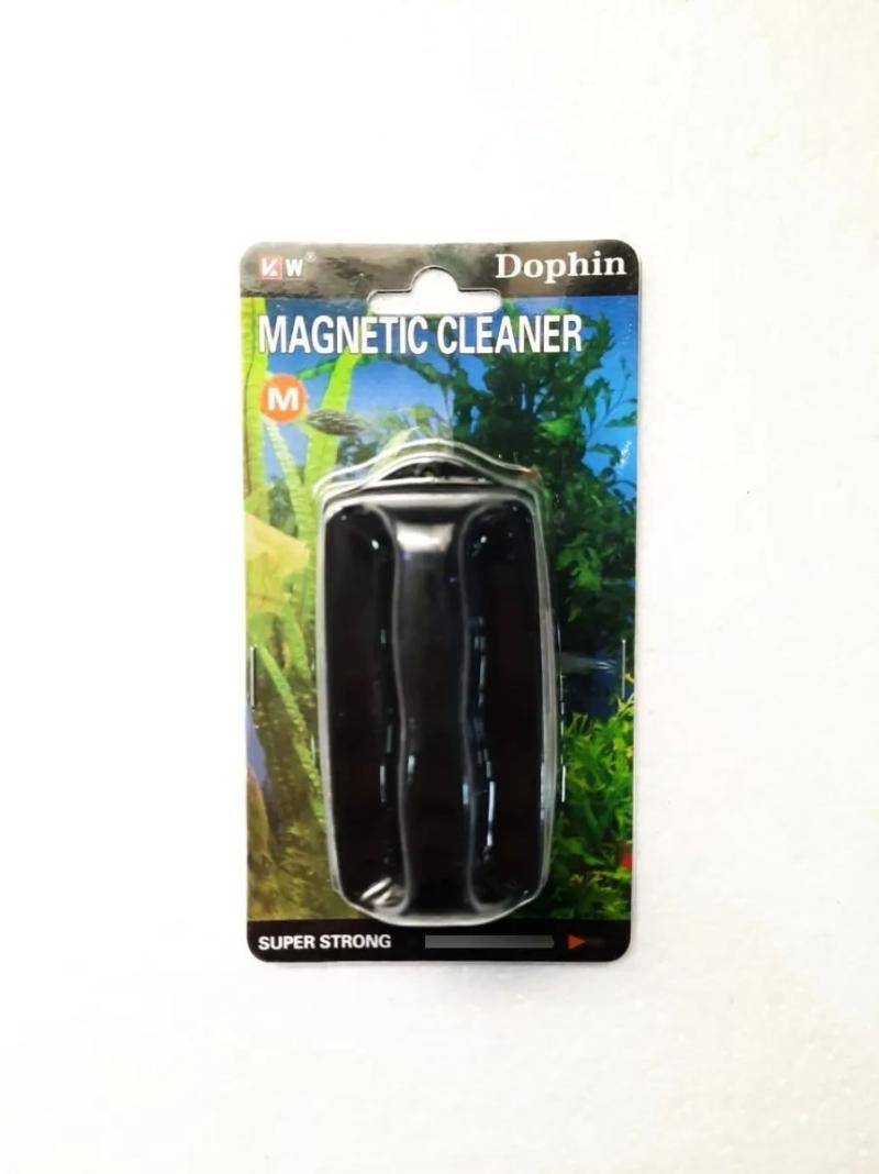 Limpia Vidrio Iman Magentico Medium Dophin Acuario Pecera