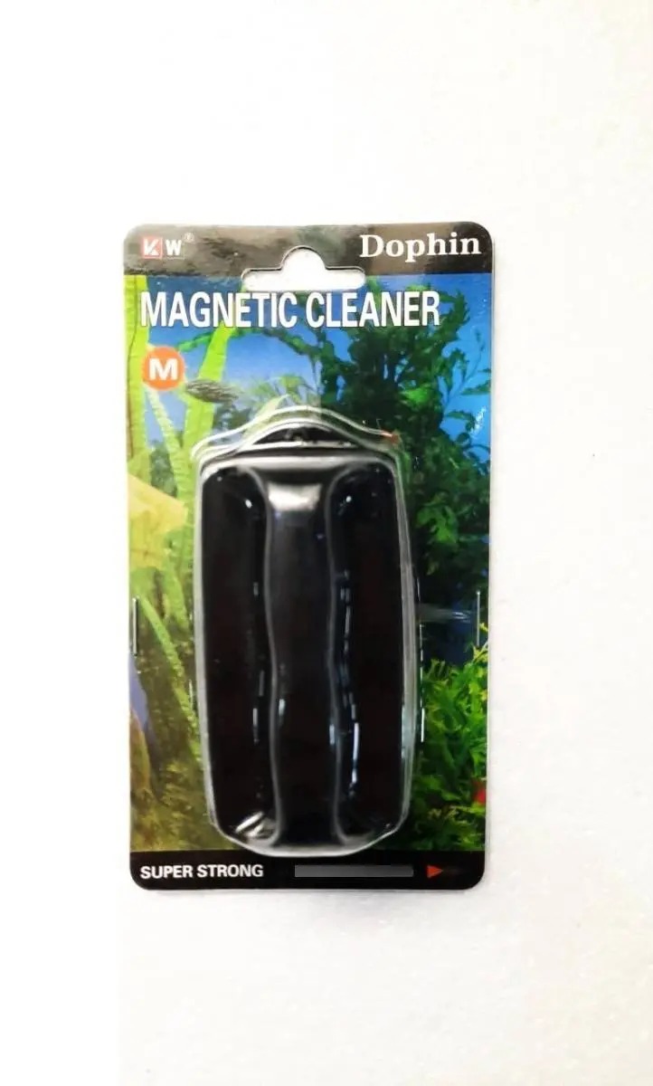 Limpia Vidrio Iman Magentico Medium Dophin Acuario Pecera