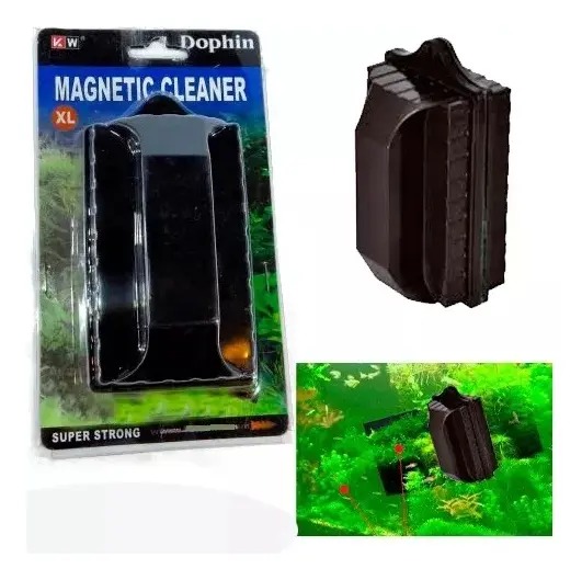 Limpia Vidrio Iman Magnetico Xl Dophin Acuario Pecera
