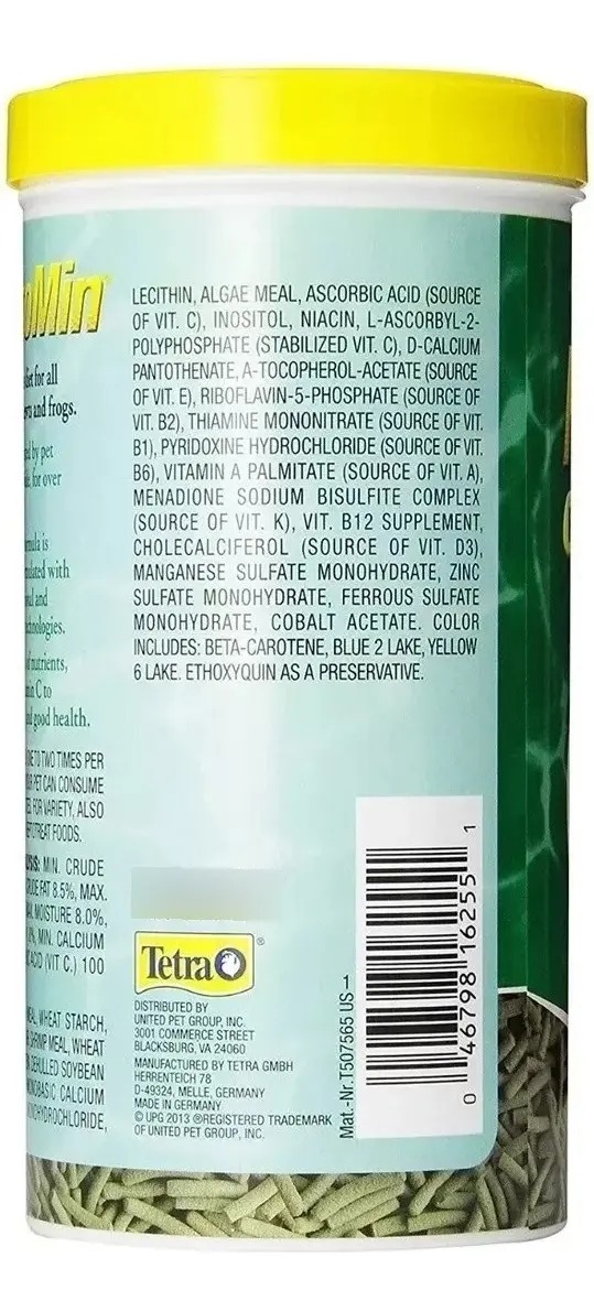 Alimento Para Tortuga Acuatica Reptomin 300gr Tetra Acuario