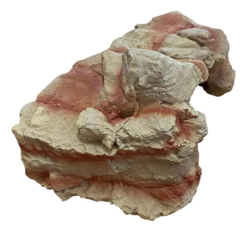 Adorno Cueva Resina 17x10x8cm Para Ciclidos Acuario Pecera