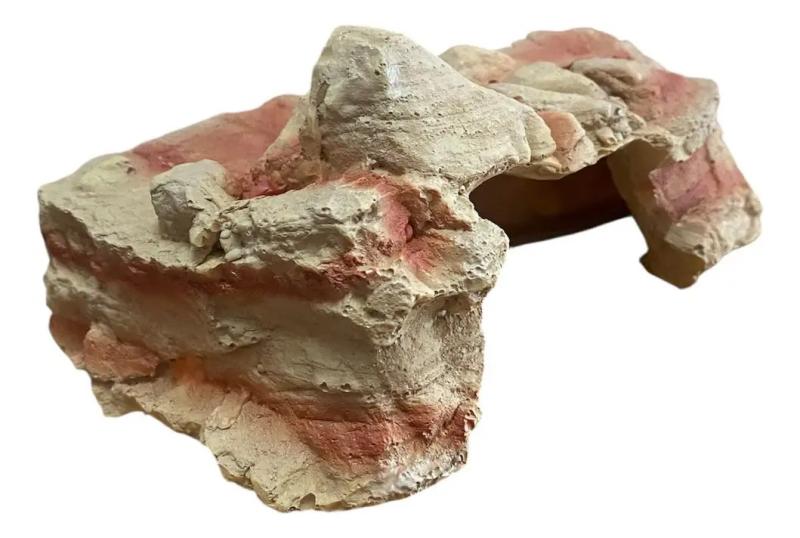 Adorno Cueva Resina 17x10x8cm Para Ciclidos Acuario Pecera