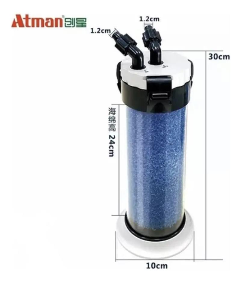 Prefiltro Externo Complementario Qz30 Atman Para Acuario Pecera