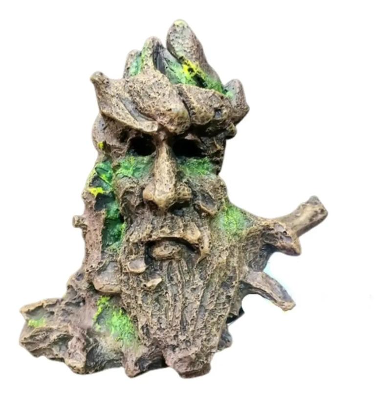 Adorno Árbol Monstruo Ch-6868 Resina 16x8x14cm Acuario