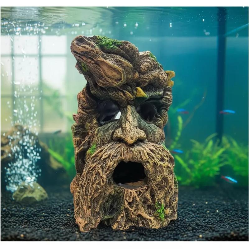 Adorno Arbol Monstruo Ch-6769 Decoracion Acuario Pecera