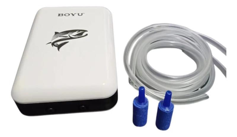 Aireador Recargable 2 Salidas D-600 2x1.2l/m 1w Boyu Acuario