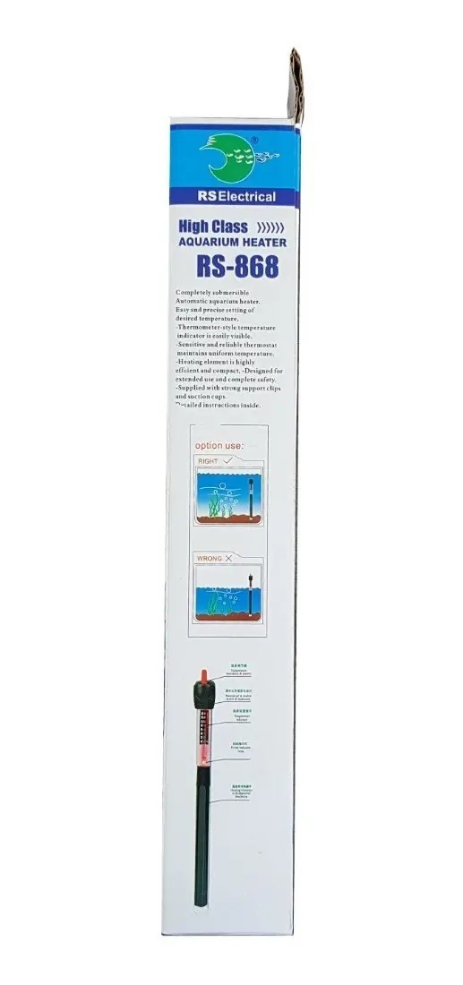 Calentador De Agua Calefactor Rs-868 150w Vidrio Acuario 150 W