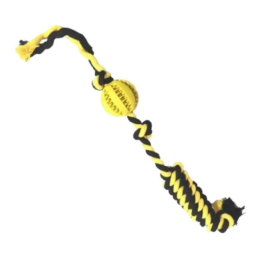 Juguete Pelota Beisbol C/ Soga Perros Cachorros Trixie