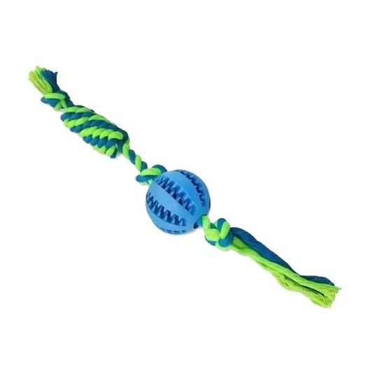 Juguete Pelota Beisbol C/ Soga Perros Cachorros Trixie