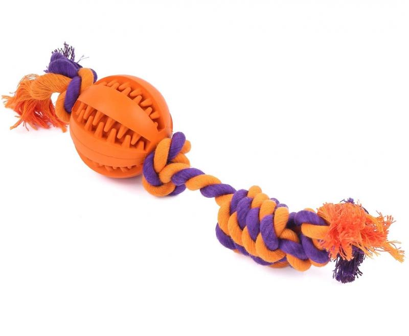 Juguete Pelota Beisbol C/ Soga Perros Cachorros Trixie