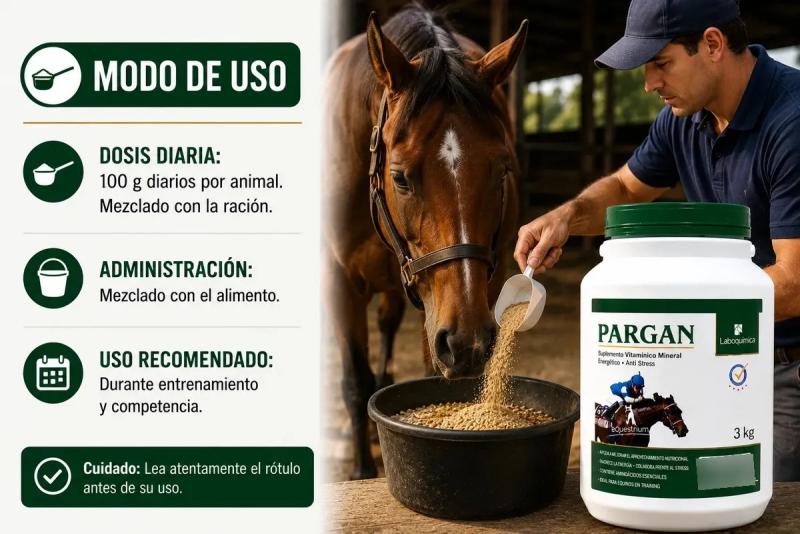 Sumplemento Vitaminico Pargan 10kg Laboquimica Equinos