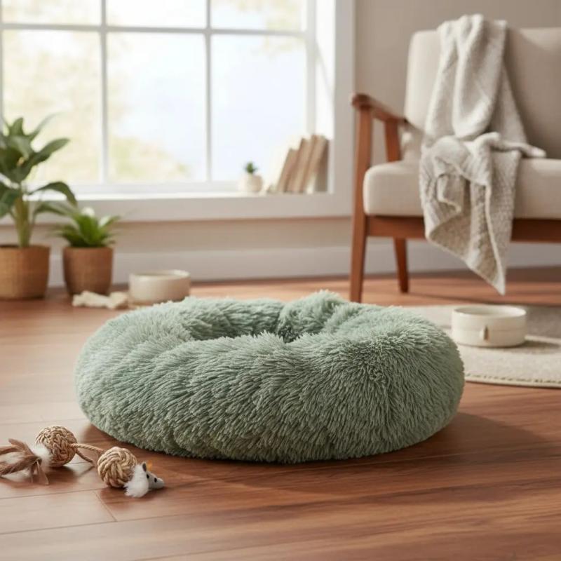 Cama Moises Antiestres Peludo 40cm Perro Gato Mascotas