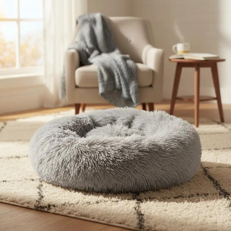Cama Moises Antiestres Peludo 40cm Perro Gato Mascotas