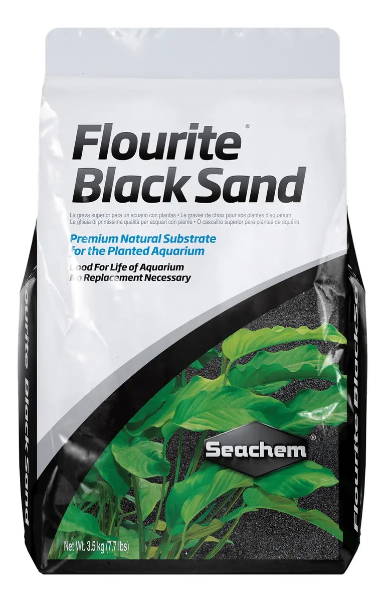 Sustrato Arena Flourite Black Sand 3.5kg Seachem Acuario